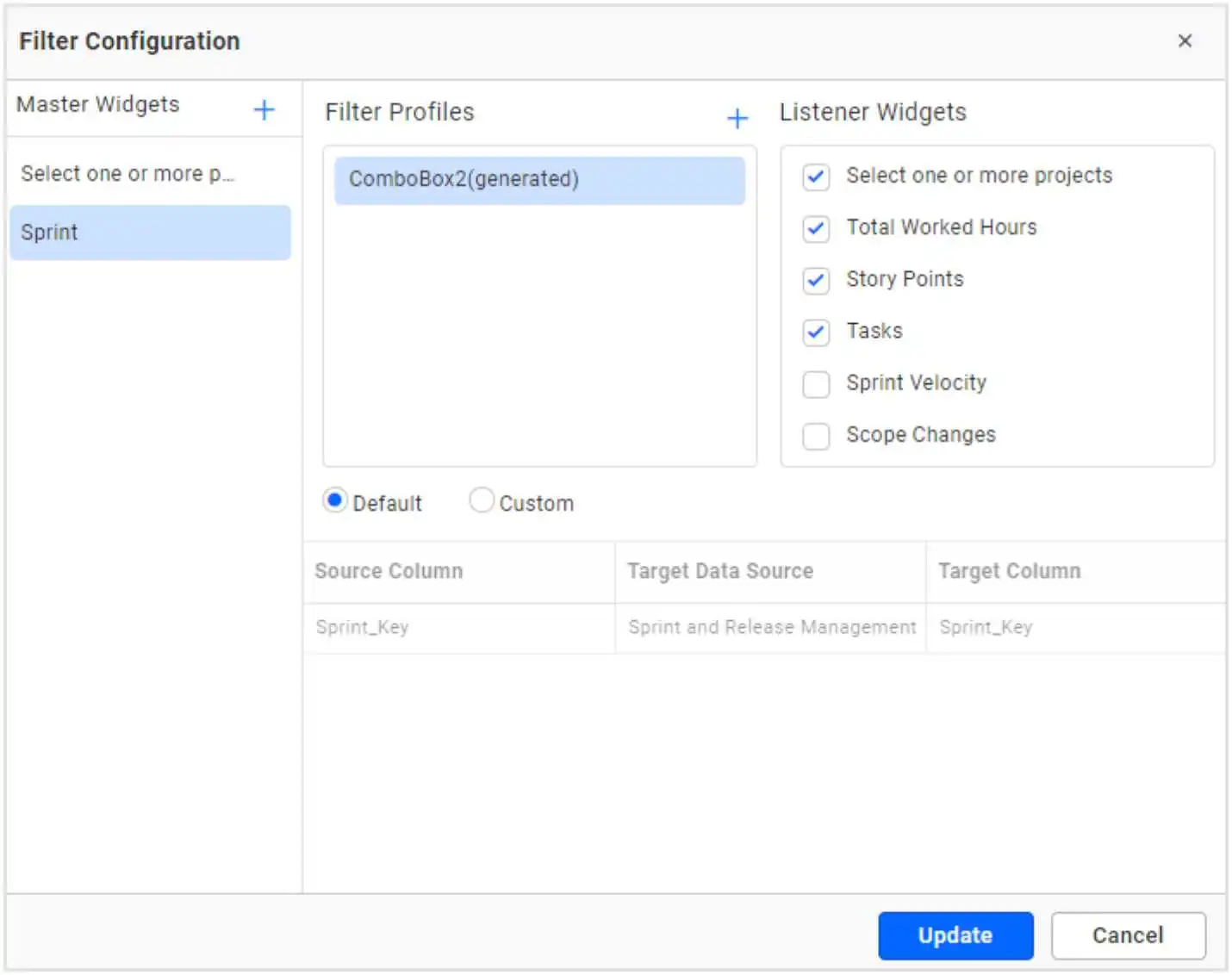 Filter Configuration