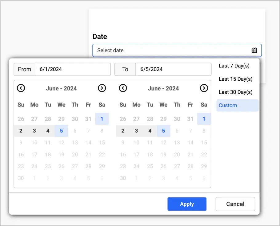 Limited Date Feature