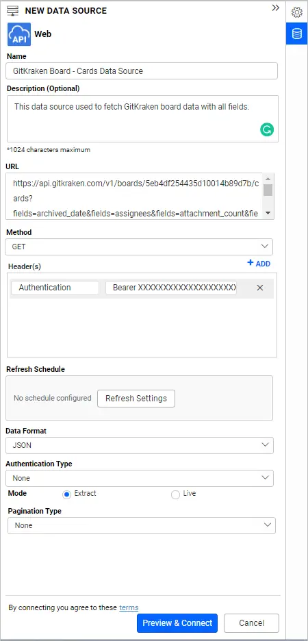 GitKraken Boards Data Source–Web API