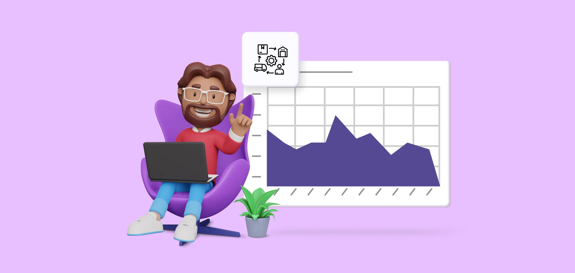 Enhancing Supply Chain Management with Area Charts
