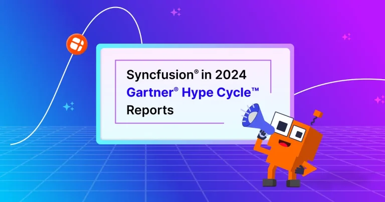 Syncfusion® Recognized in 2024 Gartner® Hype Cycle™ Reports