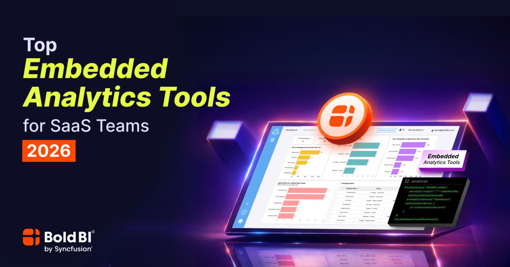 Top Embedded Analytics Tools for SaaS Teams 2026 | Bold BI