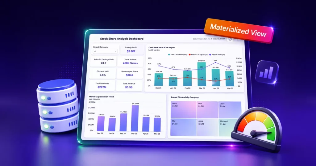 Materialized Views in Dashboards for Faster Insights