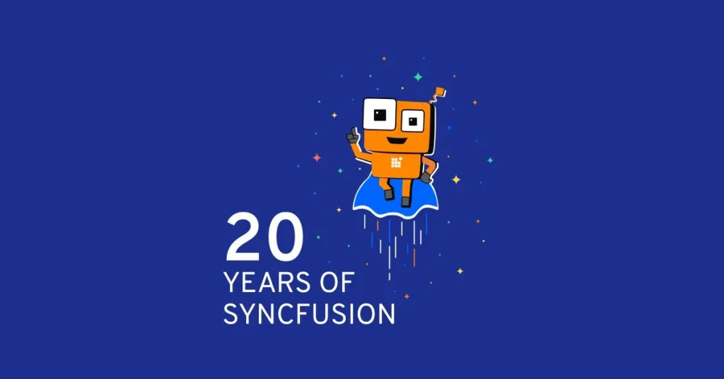 Syncfusion 20 years old