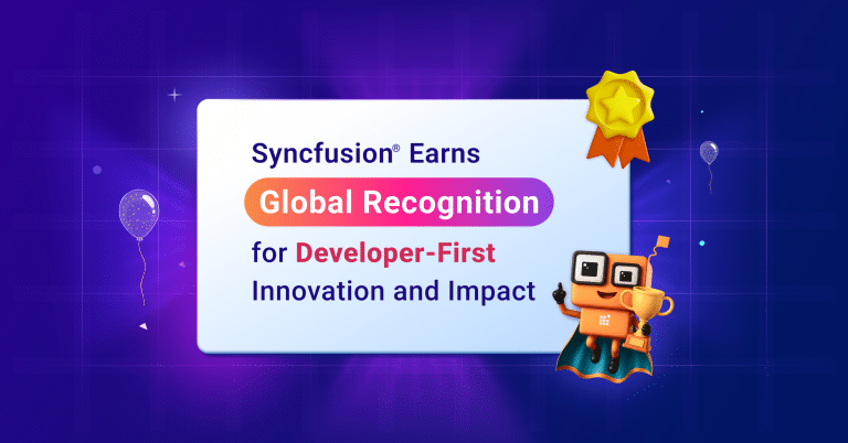 syncfusion earns global recognition