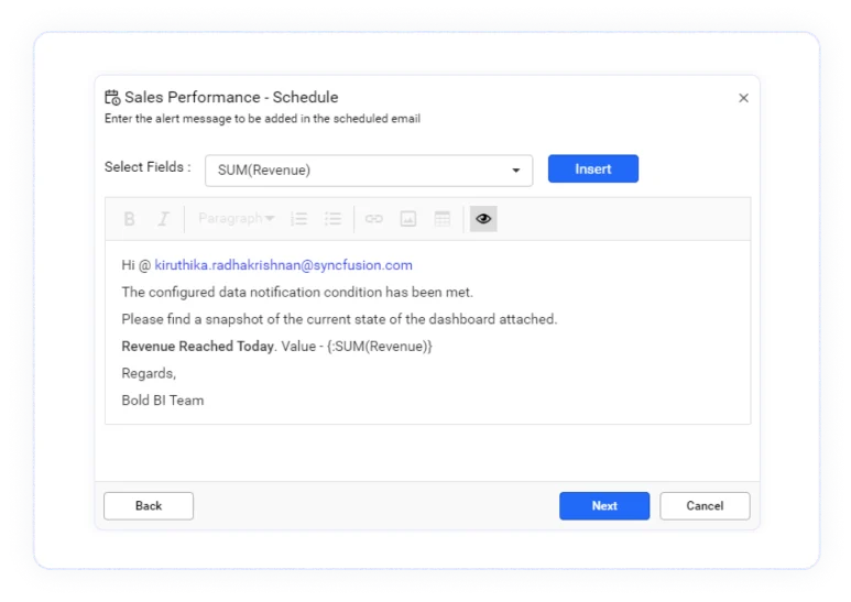 Email Alert