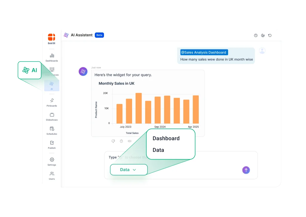 Explore your data with unified AI Agent